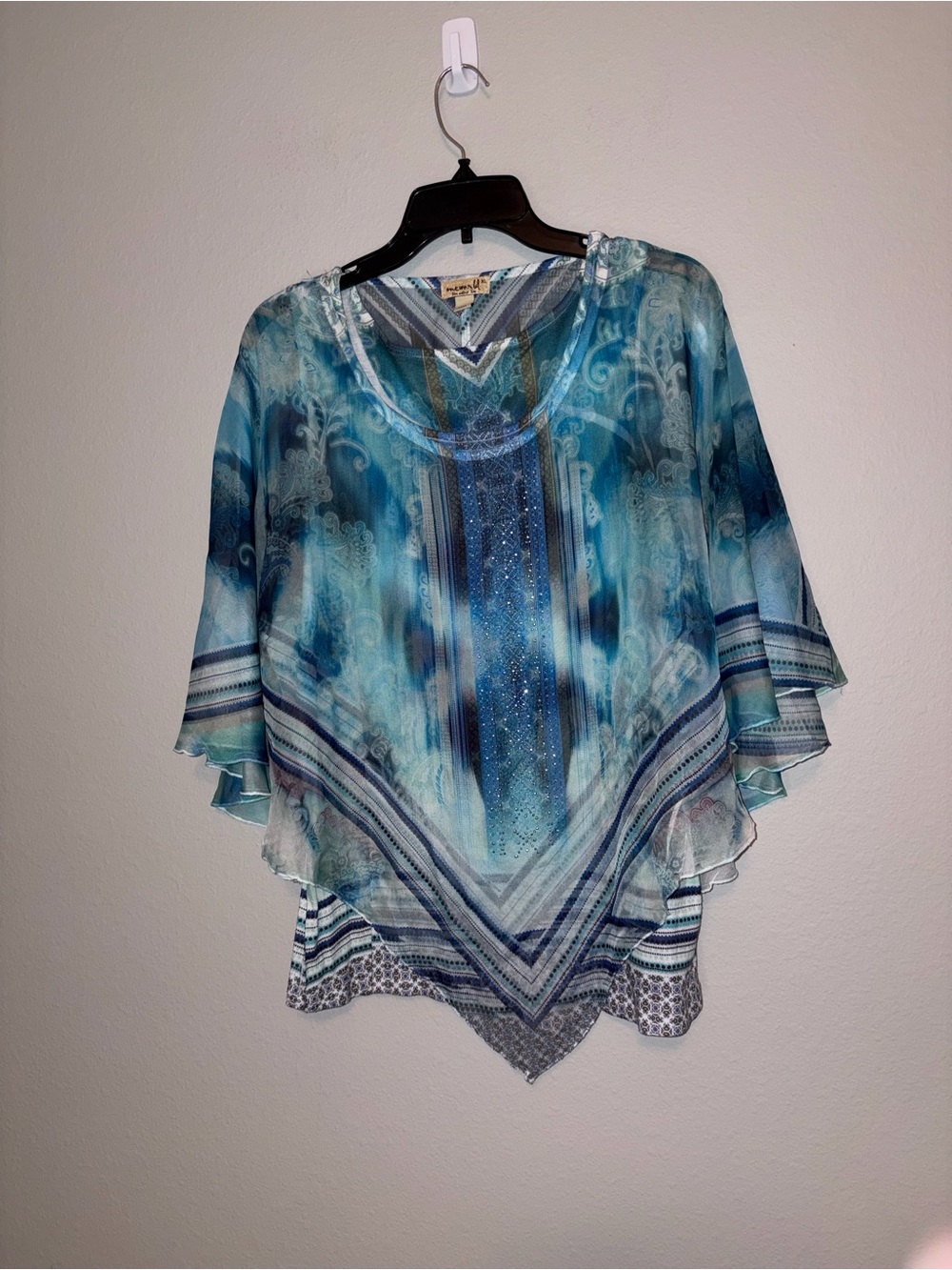 One World Tank Top with Studded Overlay Size XL